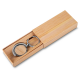 Chaveiro em Metal e Bambu Personalizado Chaveiro em Metal e Bambu Personalizado