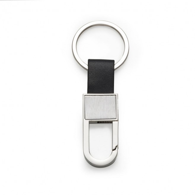 Chaveiro Metal e Couro Personalizado Com Mosquetão Chaveiro Metal e Couro Personalizado Com Mosquetão