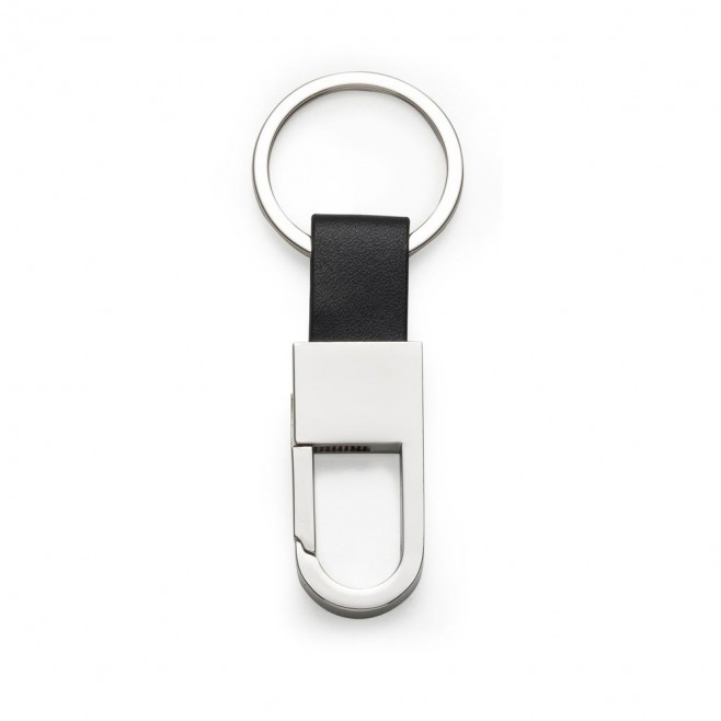 Chaveiro Metal e Couro Personalizado Com Mosquetão Chaveiro Metal e Couro Personalizado Com Mosquetão