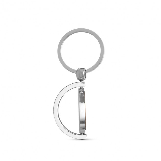 Chaveiro Redondo em Metal e Bambu Personalizado Chaveiro Redondo em Metal e Bambu Personalizado