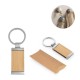 Chaveiro Retangular em Bambu e Metal Personalizado Chaveiro Retangular em Bambu e Metal Personalizado