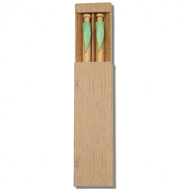 Conjunto Caneta e Lapiseira Bambu Personalizado Conjunto Caneta e Lapiseira Bambu Personalizado