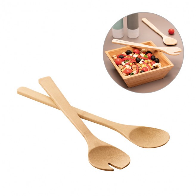 Conjunto de 2 talheres para Salada Personalizado Conjunto de 2 talheres para Salada Personalizado