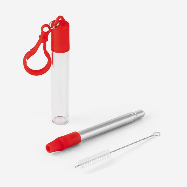 Conjunto de Canudo e Escova Em Aço Inox Personalizado Conjunto de Canudo e Escova Em Aço Inox Personalizado