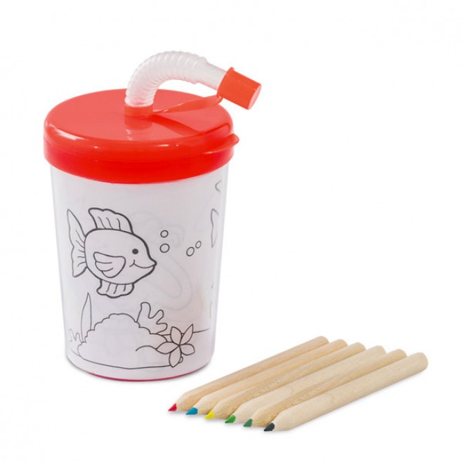 Copo Plástico Infantil Para Colorir Personalizado Copo Plástico Infantil Para Colorir Personalizado