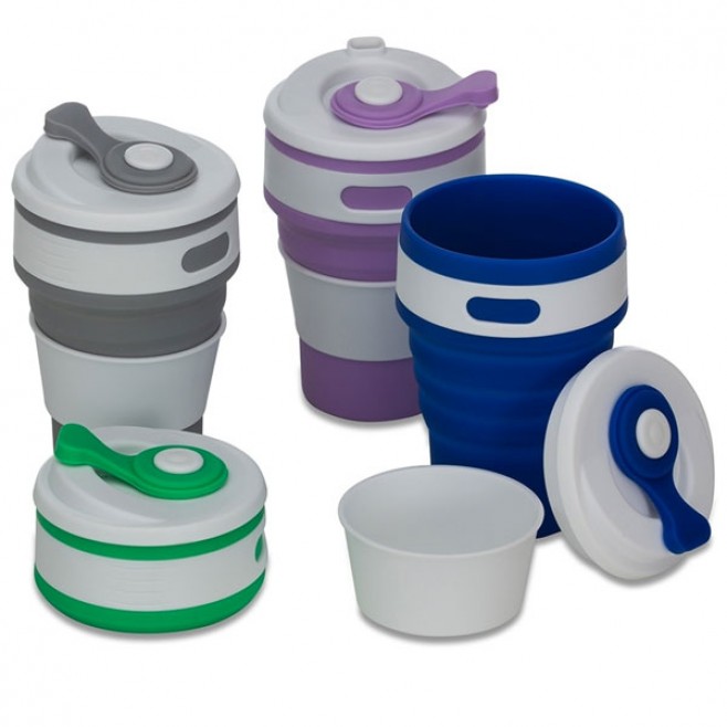 Copo Retrátil de Silicone Personalizado Copo Retrátil de Silicone Personalizado
