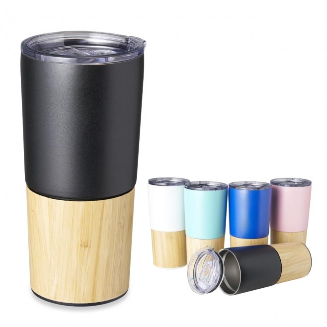 Copo Térmico Bambu 600ml Personalizado Para Brinde Copo Térmico Bambu 600ml Personalizado Para Brinde