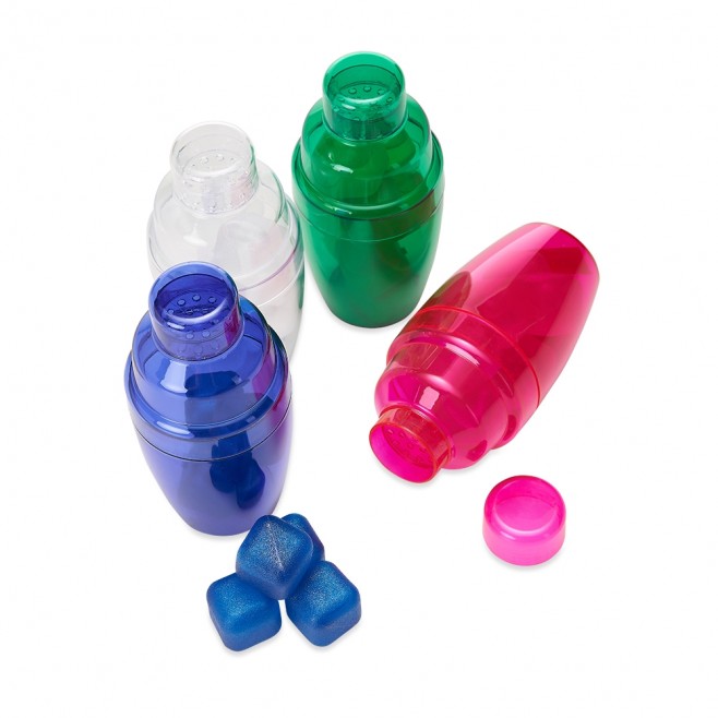 Coqueteleira Plástica com Gelo Ecológico Personalizada com Logo Coqueteleira Plástica com Gelo Ecológico Personalizada com Logo