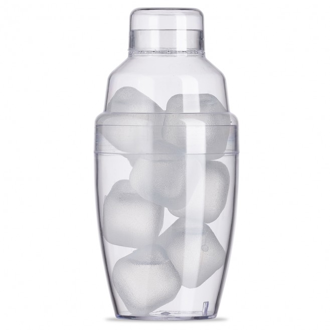 Coqueteleira Plástica com Gelo Ecológico Personalizada com Logo Coqueteleira Plástica com Gelo Ecológico Personalizada com Logo