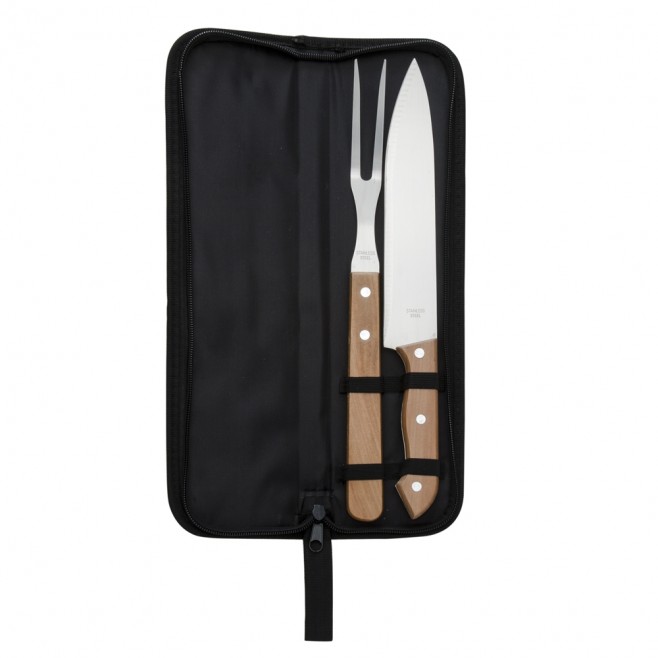 Garfo e Faca Para Churrasco Com Estojo Personalizado Garfo e Faca Para Churrasco Com Estojo Personalizado