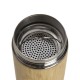 Garrafa Bambu Térmica 500ml com Infusor Promocional Garrafa Bambu Térmica 500ml com Infusor Promocional