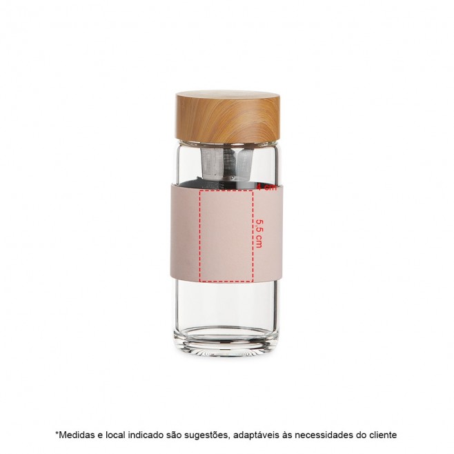 Garrafa de Vidro 400ml Personalizada Garrafa de Vidro 400ml Personalizada