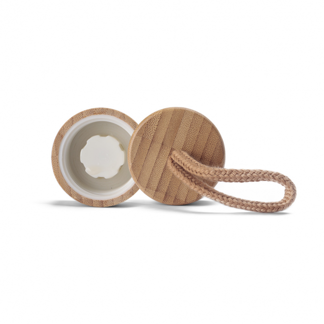 Garrafa de Vidro Com Tampa de Bambu Personalizada com Logo Garrafa de Vidro Com Tampa de Bambu Personalizada com Logo