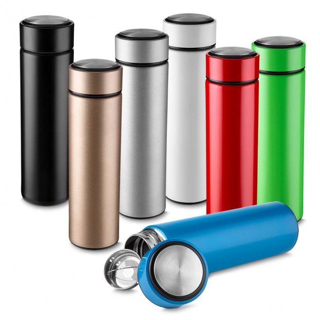 Garrafa Em Aço Inox Fosca Com Parede Dupla 450ml Personalizada Para Brinde Garrafa Em Aço Inox Fosca Com Parede Dupla 450ml Personalizada Para Brinde