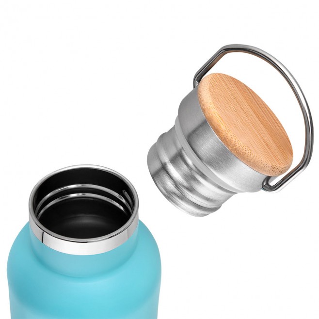 Garrafa Em Aço Inox Parede Dupla 500ml Personalizada Com Alça Garrafa Em Aço Inox Parede Dupla 500ml Personalizada Com Alça