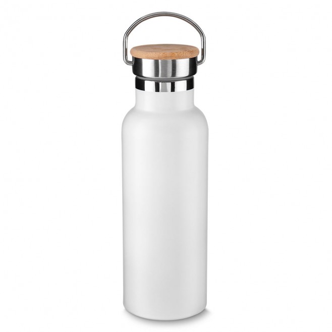 Garrafa Em Aço Inox Parede Dupla 500ml Personalizada Com Alça Garrafa Em Aço Inox Parede Dupla 500ml Personalizada Com Alça