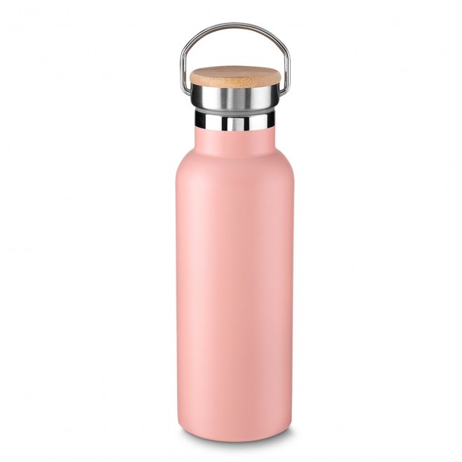 Garrafa Em Aço Inox Parede Dupla 500ml Personalizada Com Alça Garrafa Em Aço Inox Parede Dupla 500ml Personalizada Com Alça