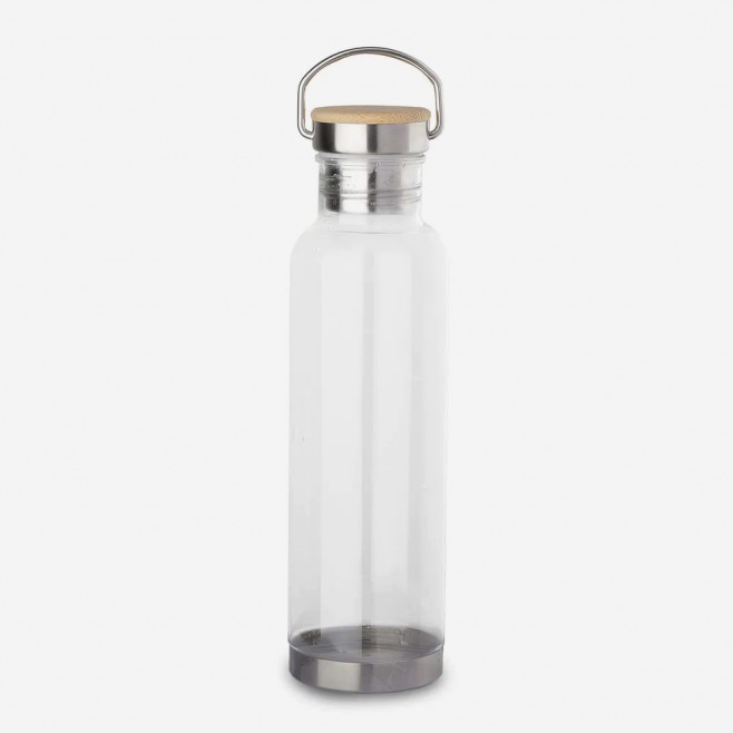 Garrafa Plástica Com Tampa e Base de Inox Personalizada Para Brinde Garrafa Plástica Com Tampa e Base de Inox Personalizada Para Brinde