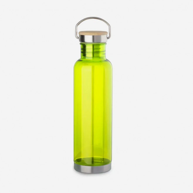 Garrafa Plástica Com Tampa e Base de Inox Personalizada Para Brinde Garrafa Plástica Com Tampa e Base de Inox Personalizada Para Brinde