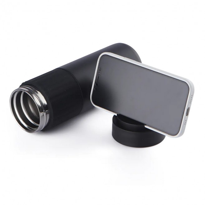 Garrafa Térmica 500ml com Suporte para Celular para Brindes Garrafa Térmica 500ml com Suporte para Celular para Brindes