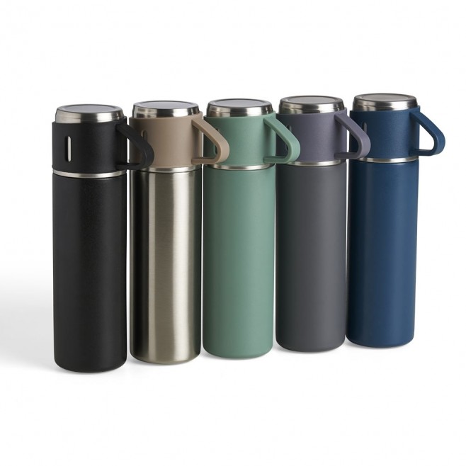 Garrafa Térmica de Inox 450ml Personalizada Com Logotipo da Empresa Garrafa Térmica de Inox 450ml Personalizada Com Logotipo da Empresa