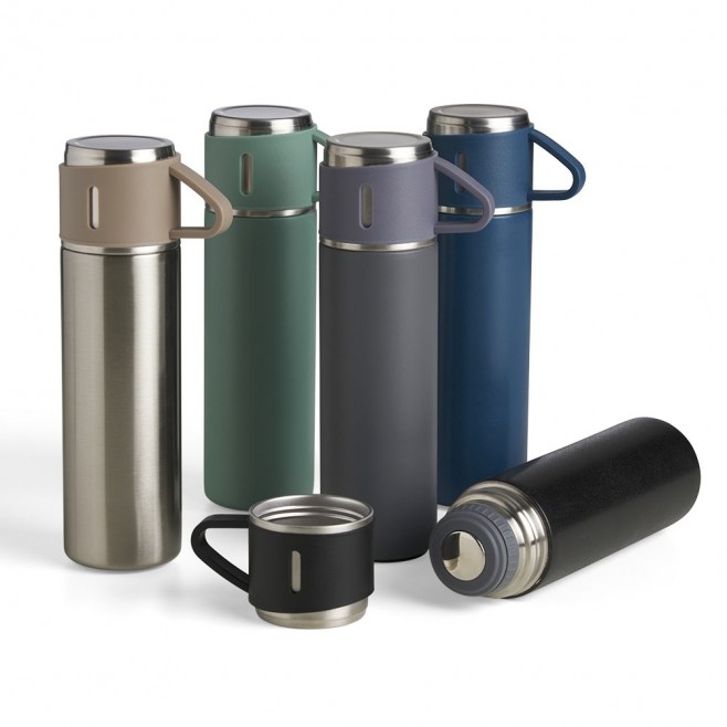 Garrafa Térmica de Inox 450ml Personalizada Com Logotipo da Empresa Garrafa Térmica de Inox 450ml Personalizada Com Logotipo da Empresa