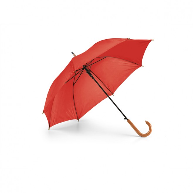 Guarda Chuva 100 cm Automático Com Cabo de Madeira Guarda Chuva 100 cm Automático Com Cabo de Madeira