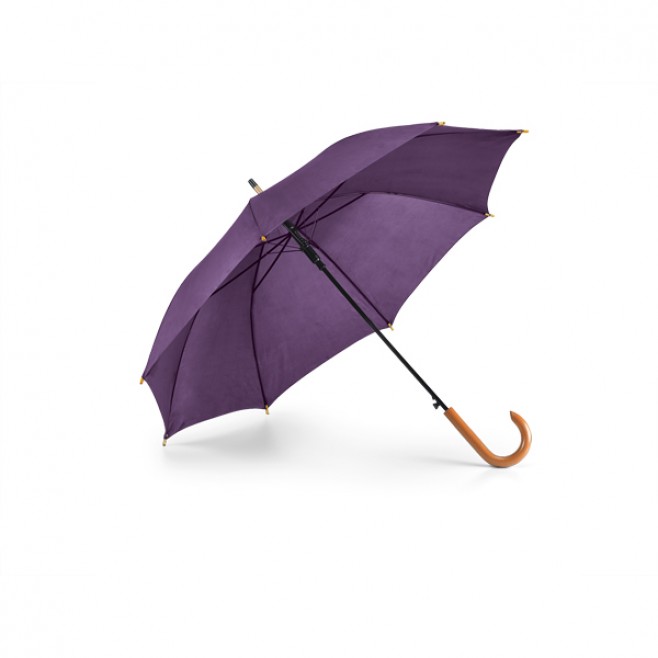 Guarda Chuva 100 cm Automático Com Cabo de Madeira Guarda Chuva 100 cm Automático Com Cabo de Madeira