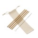 Kit Canudos de Bambu com Escova de Limpeza Personalizado Kit Canudos de Bambu com Escova de Limpeza Personalizado