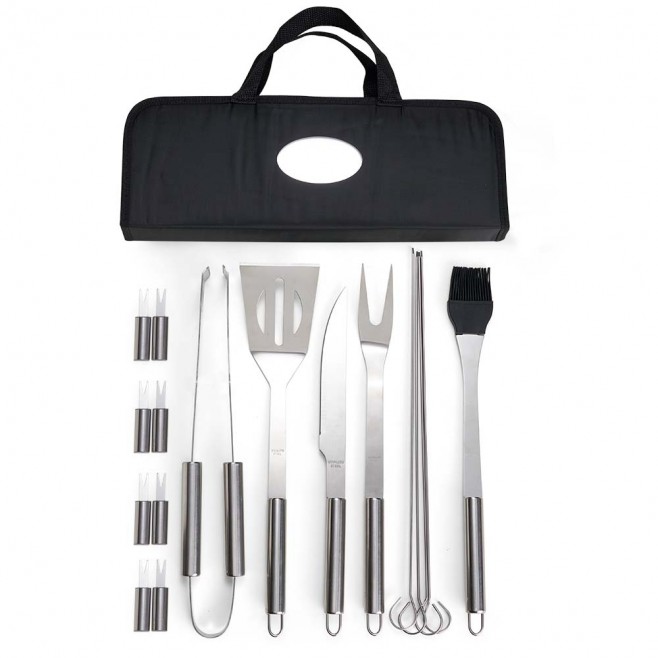 Kit Churrasco 17 Peças em Estojo para Brindes Kit Churrasco 17 Peças em Estojo para Brindes