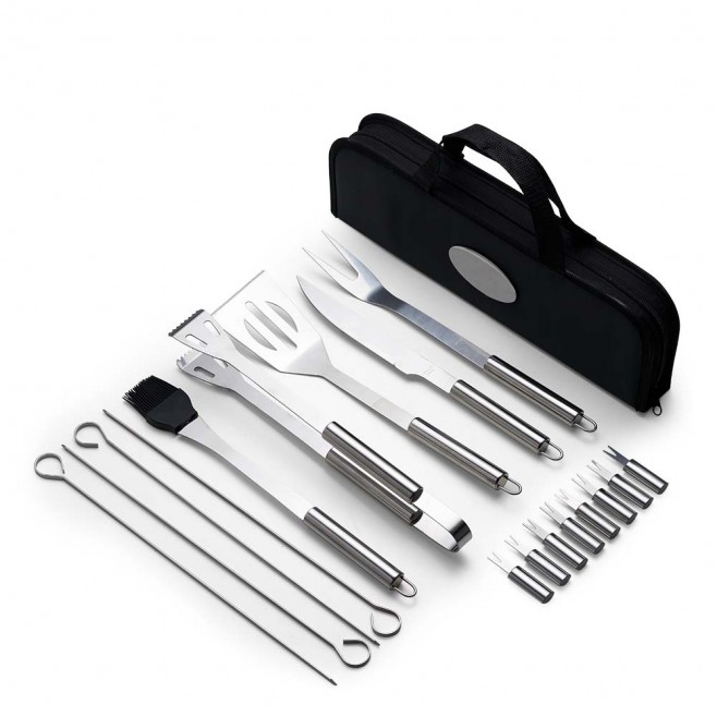 Kit Churrasco 17 Peças em Estojo para Brindes Kit Churrasco 17 Peças em Estojo para Brindes