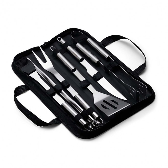 Kit Churrasco 9 Peças com Estojo Personalizado Kit Churrasco 9 Peças com Estojo Personalizado