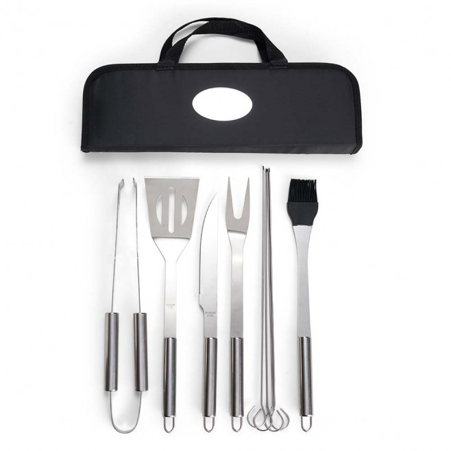 Kit Churrasco 9 Peças com Estojo Personalizado Kit Churrasco 9 Peças com Estojo Personalizado