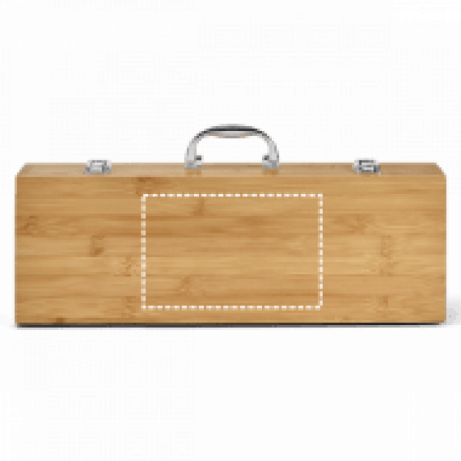 Kit Churrasco Com Maleta Bambu Personalizado Kit Churrasco Com Maleta Bambu Personalizado