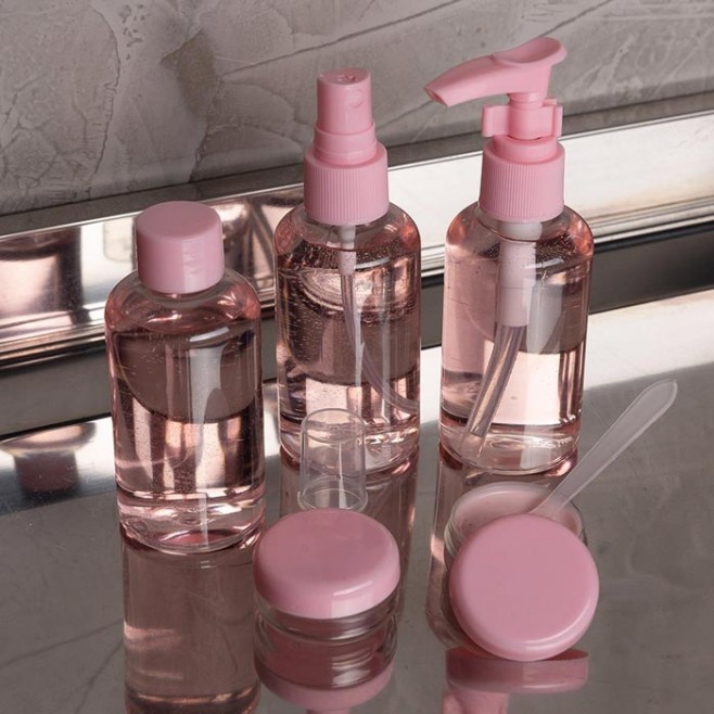 Kit de Viagem Personalizado Para Outubro Rosa Kit de Viagem Personalizado Para Outubro Rosa