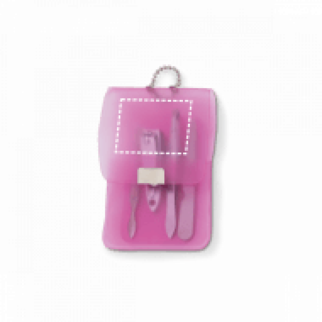 Kit Manicure 4 Peças em Bolsa de PVC Personalizado Kit Manicure 4 Peças em Bolsa de PVC Personalizado