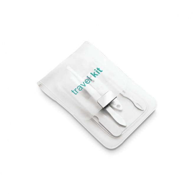 Kit Manicure 4 Peças em Bolsa de PVC Personalizado Kit Manicure 4 Peças em Bolsa de PVC Personalizado