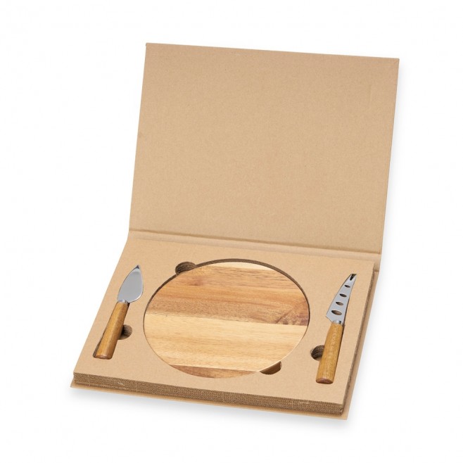 Kit Queijo 3 Peças para Brindes Personalizado com Logo Kit Queijo 3 Peças para Brindes Personalizado com Logo