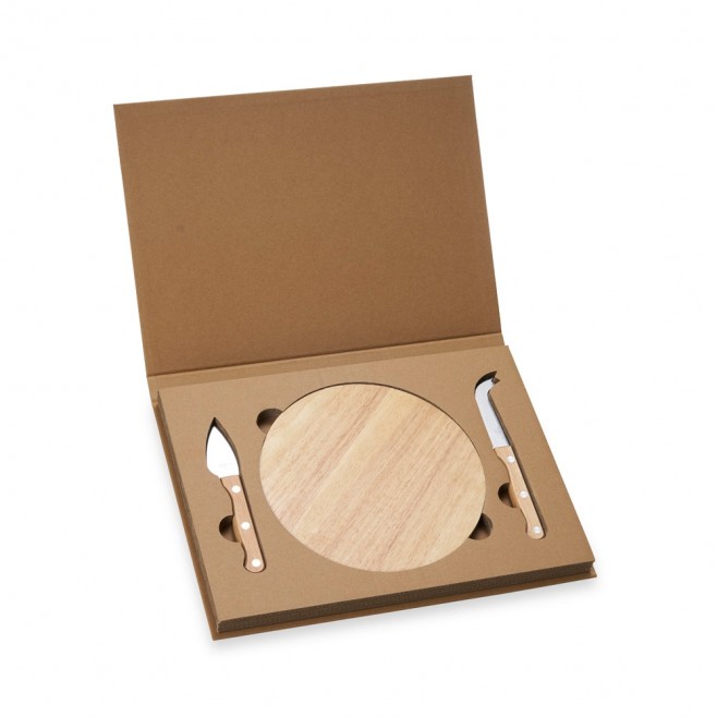 Kit Queijo 3 Peças Personalizado para Brinde Kit Queijo 3 Peças Personalizado para Brinde