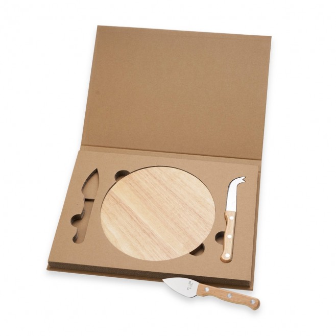 Kit Queijo 3 Peças Personalizado para Brinde Kit Queijo 3 Peças Personalizado para Brinde