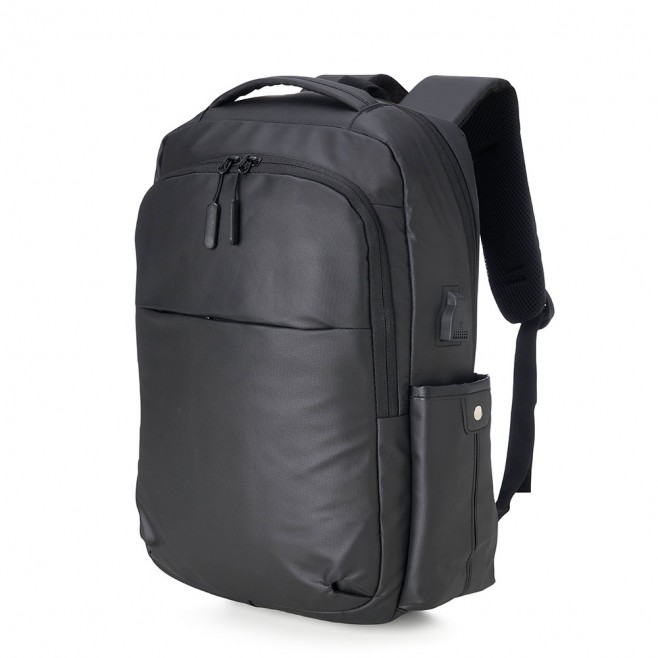 Mochila Couro Sintético USB 20 Litros Personalizada Mochila Couro Sintético USB 20 Litros Personalizada