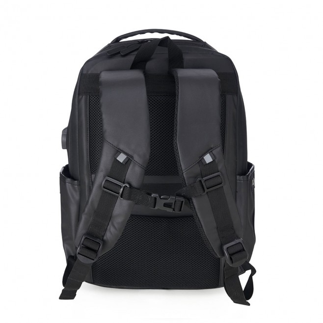 Mochila Couro Sintético USB 20 Litros Personalizada Mochila Couro Sintético USB 20 Litros Personalizada