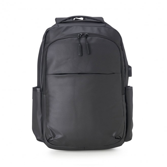 Mochila Couro Sintético USB 20 Litros Personalizada Mochila Couro Sintético USB 20 Litros Personalizada