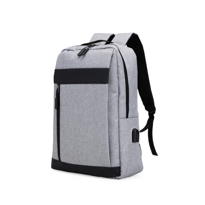 Mochila de Nylon USB 21L Personalizada com Logo Mochila de Nylon USB 21L Personalizada com Logo