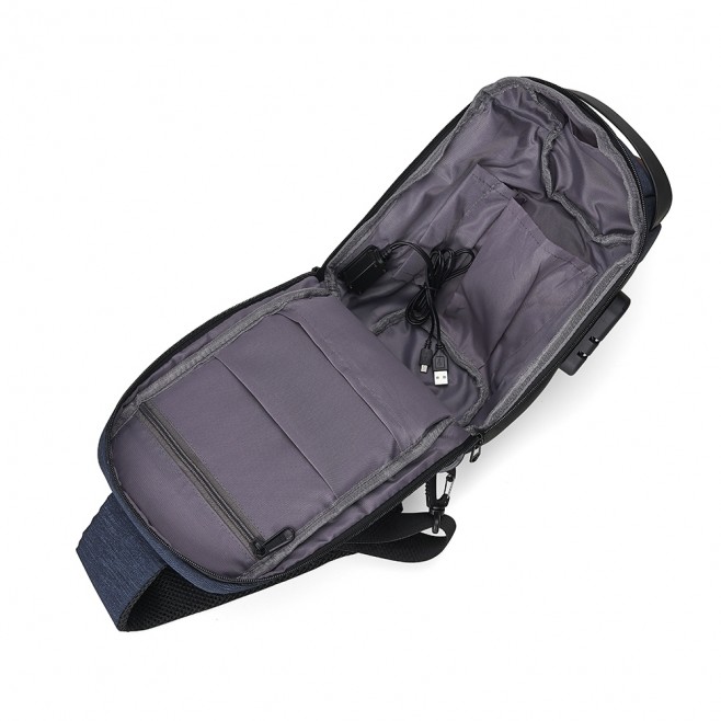 Mochila de Ombro Antifurto USB Personalizada Mochila de Ombro Antifurto USB Personalizada