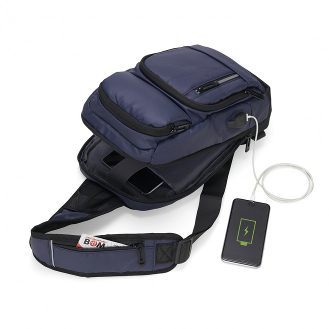 Mochila de Ombro em C. Sintético Personalizada Mochila de Ombro em C. Sintético Personalizada