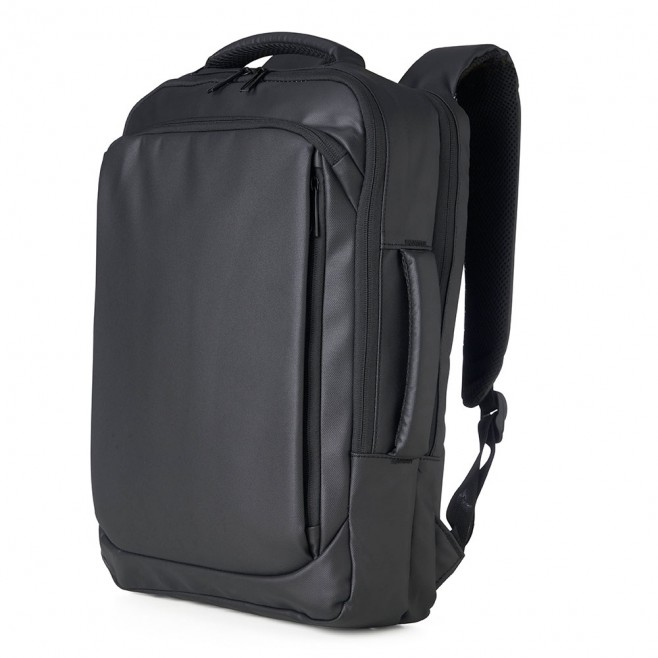 Mochila em Couro Sintético USB 17L Personalizada Mochila em Couro Sintético USB 17L Personalizada