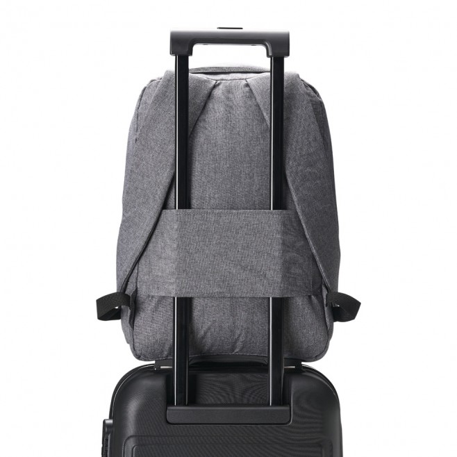 Mochila Poliéster com Bloqueador RFID Personalizada Mochila Poliéster com Bloqueador RFID Personalizada