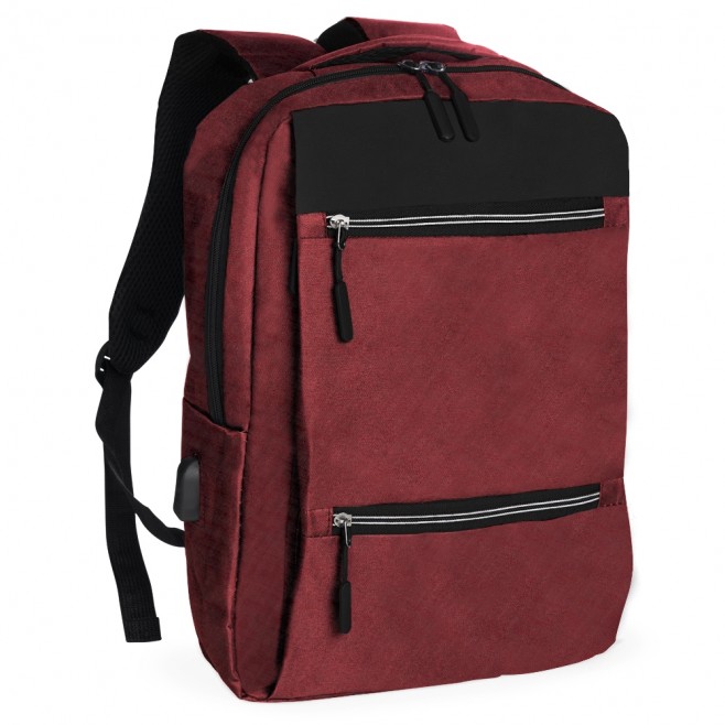 Mochila USB 20L em Nylon Personalizada Mochila USB 20L em Nylon Personalizada
