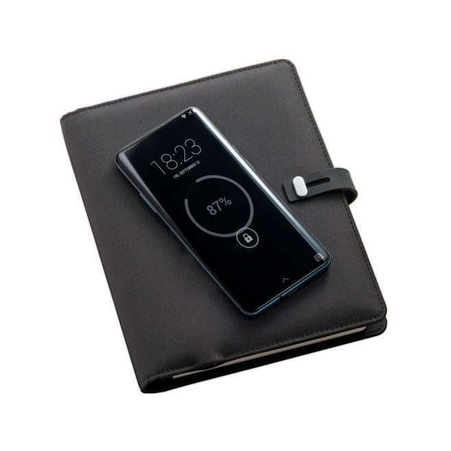 Pasta A5 com Carregador Wireless Personalizada
